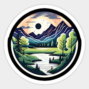 Captivating nature scenery Sticker